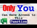How to Create Your Own Custom Excel Function - [Easy Tutorial]