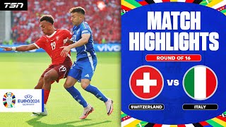 Switzerland vs. Italy Round of 16 Full Highlights | Euro 2024