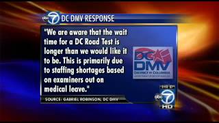 DC DMV road test wait