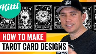 How to Create a Tarot Card T-Shirt Design in Kittl... Creating designs that sell on Print on Demand