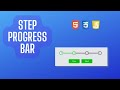 Responsive Steps Progress Bar from HTML CSS & JS