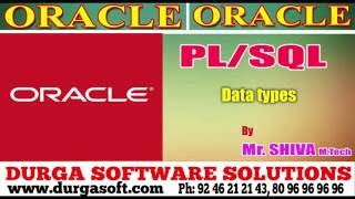 Oracle || PLSQL Data Types by Siva
