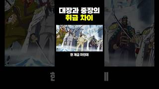 원피스) 대장과 중장의 ‘취급 차이’