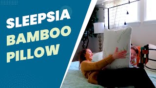 Sleepsia bamboo pillow- Comfort Bamboo Covered Memory Foam Pillow  || miracle bamboo pillow ||