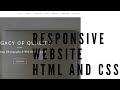 How to make a responsive website html and css | Source code