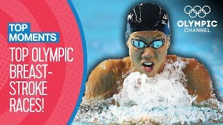 Top 5 Most Incredible Breaststroke Races at the Olympics | Top Moments