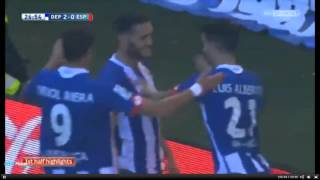 Deportivo La Coruna Vs RCD Espanyol 3:0 La Liga All Goal 27.09.2015