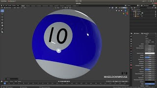 Blender 2.80 Beginners Tutorial: How To Create Simple 3d Pool Ball.