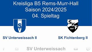 04. Spieltag Kreisliga B5 | SV Unterweissach II vs SK Fichtenberg II