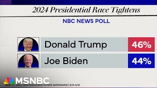 New NBC News polling shows Biden closing the gap with Trump