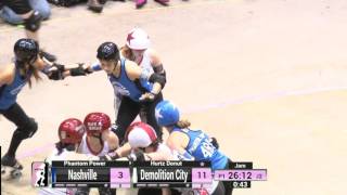 2015 WFTDA Champs - D2 Game 1: Nashville Rollergirls v Demolition City Roller Derby