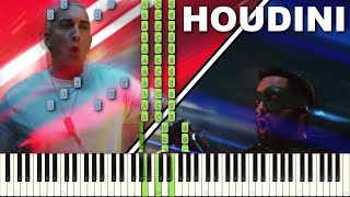 Eminem - Houdini (Piano Tutorial) [Synthesia]