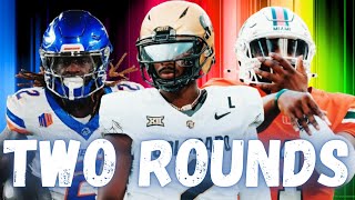 TWO ROUND 2025 NFL Mock Draft | Raiders get a QB🚨