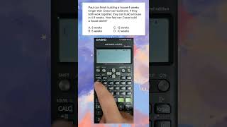 LEPT MATH MAJORSHIP | CALCULATOR TECHNIQUES | WORK PROBLEM