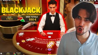 UNE SESSION DE BLACKJACK QUI DÉFIE LES LOIS DE LA GRAVITÉ 😨