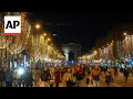 Christmas lights switched on in Paris