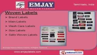 Labels And Tags by Emjay Narrow Woven Fabrics, Bengaluru