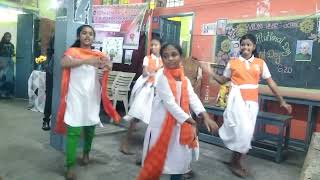 6th class girls dance performance in Constitution Day 26th Nov 2024