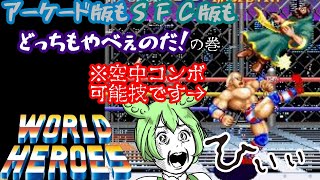 【VoiceVox解説】続・SFC版＆AC初期版ワールドヒーローズの怪奇現象を調査せよ！【ずんだもん怪奇現象研究所】