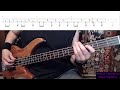 Space Truckin' by Deep Purple - Bass Cover with Tabs Play-Along