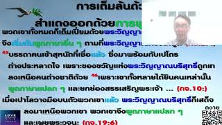 876. การเต็มล้นด้วยพระวิญญาณสำแดงออกด้วยการพูดภาษาแปลก ๆ (กจ.2.4; 10.44-45; 19.6)