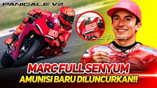 BARU DILUNCURKAN🔥 MARC MARQUEZ FULL SENYUM-JAJAL MESIN GANAS DUCATI PANIGALE V2 JELANG TES SHAKEDOWN