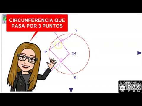 CIRCUNFERENCIA POR 3 PUNTOS - YouTube