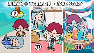 Human + Mermaid = Love Story - How We Met! | Sad Love Story | Toca Life Story | Toca Boca