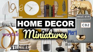 Home Decor Dupes in One Sixth Scale Miniatures DIY