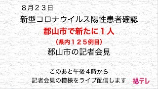 新型コロナウイルス　郡山市で新たに１人陽性確認（県内１２５例目）