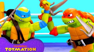TMNT Toys Fight Night Pizza Party! ⚔️ | Toymation