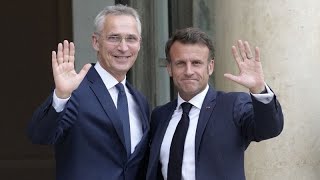 Head of NATO meets Macron as Sweden still blocked from joining