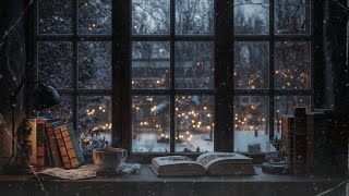 𝔚𝔦𝔫𝔱𝔢𝔯'𝔰 𝔈𝔪𝔟𝔯𝔞𝔠𝔢 ~ The Melancholy Dance of Candlelight and Snow-Whispered Secrets Beyond the Window