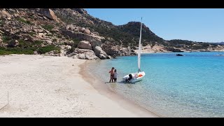 Sardegna, La Maddalena, isola di Spargi...Cala Corsara e Soraya in barca a vela...deriva Skipper CNA