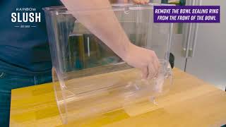 How to remove and clean the bowl on your Rainbow Slush machine