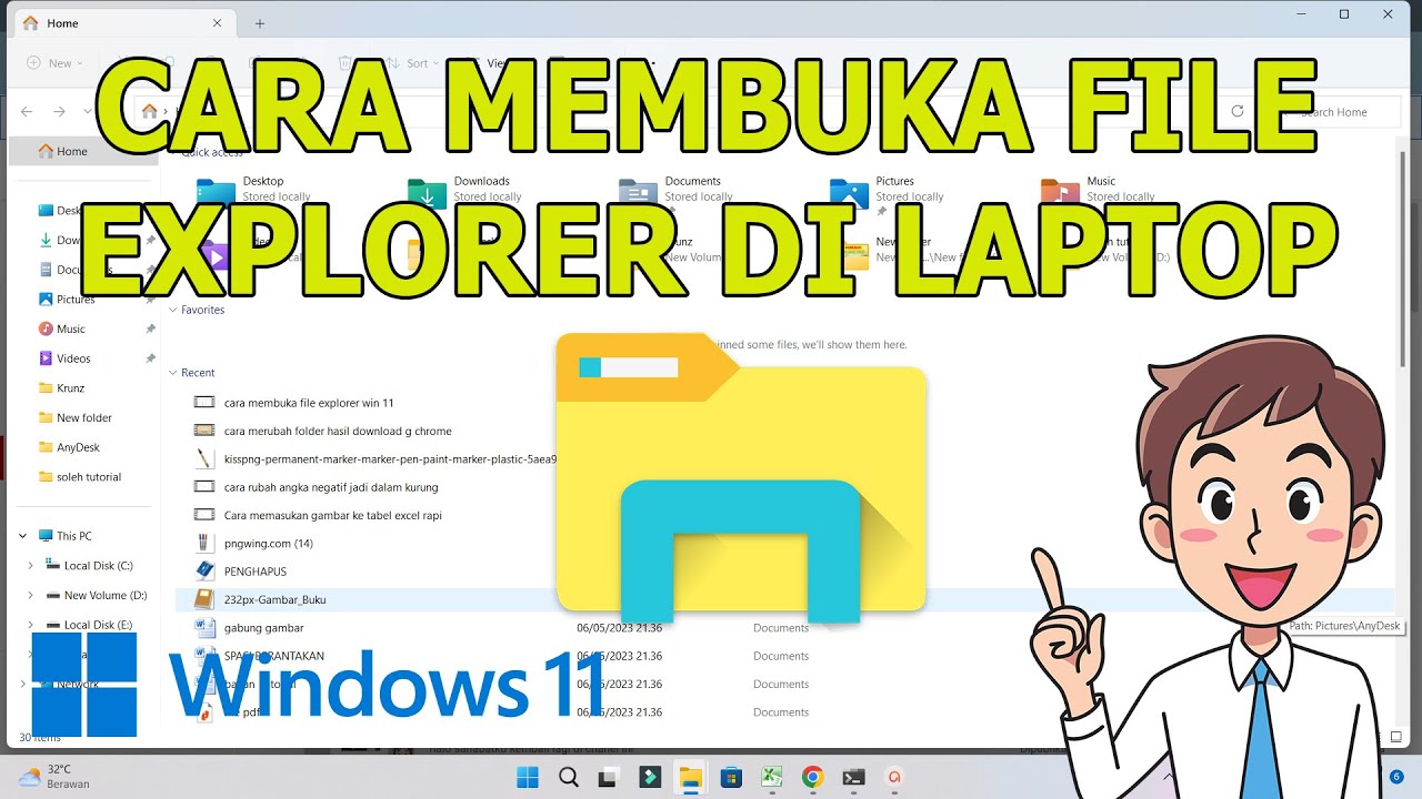 5 Cara Menampilkan File Explorer Di Laptop Windows 11 - YouTube