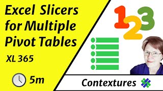 Connect Excel Slicers to Multiple Pivot Tables