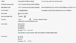 WP General Setting - WordPress Basics Video Tutorial