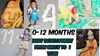 Baby Development from 0-12 Months #12monthMilestone