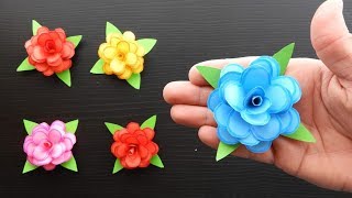 Rosas de papel Flores de Papel rápido y fácil 🌹 Origami Rosa. Manualidades faciles
