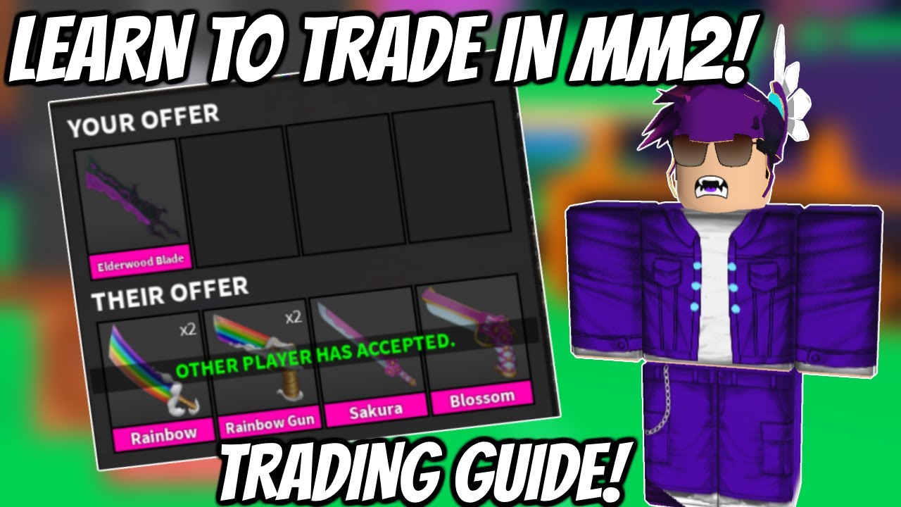 Learn HOW TO TRADE IN MM2! - Roblox Murder Mystery 2 - YouTube