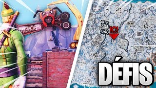 danser au sommet d une tete de chien en metal geante defi fortnite semaine - fortnite tete de chien