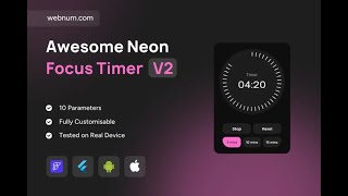 FlutterFlow Focus Timer Widget 🔥⏳ #flutterflow #timer #widget
