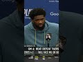 Embiid on Butler: I don't know how we let him go👀 #shorts