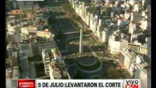 C5N - EL TRANSITO DESDE EL HELICOPTERO DE C5N