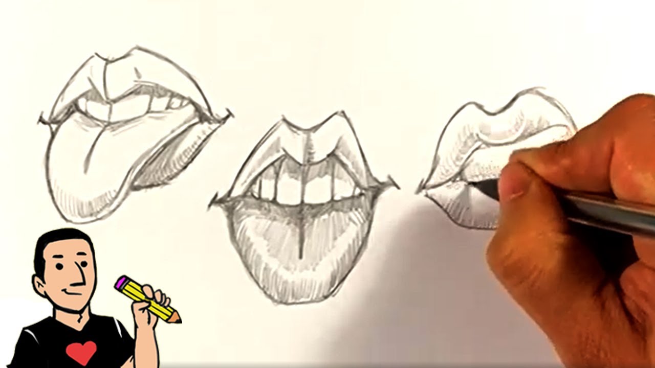 MY DRAWING PRACTICE (unedited) - Mouth Tongue Out - YouTube