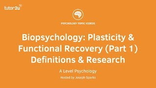 Revision Webinar: Biopsychology – Plasticity & Functional Recovery (Part 1) Definitions & Research