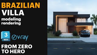 3Ds max TUTORIAL: Brazilian villa modeling and rendering in 3dsmax | for Intermediate