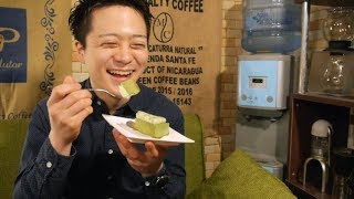 【幸せ】パパジョンズの抹茶チーズケーキを食レポ。