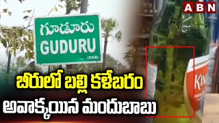 బీరులో బల్లి కళేబరం..అవాక్కయిన మందుబాబు | Lizard In Beer Bottle In Mahabubabad | Viral Video | ABN